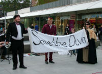 'Save the Diva' street opera at the Brunswick Centre